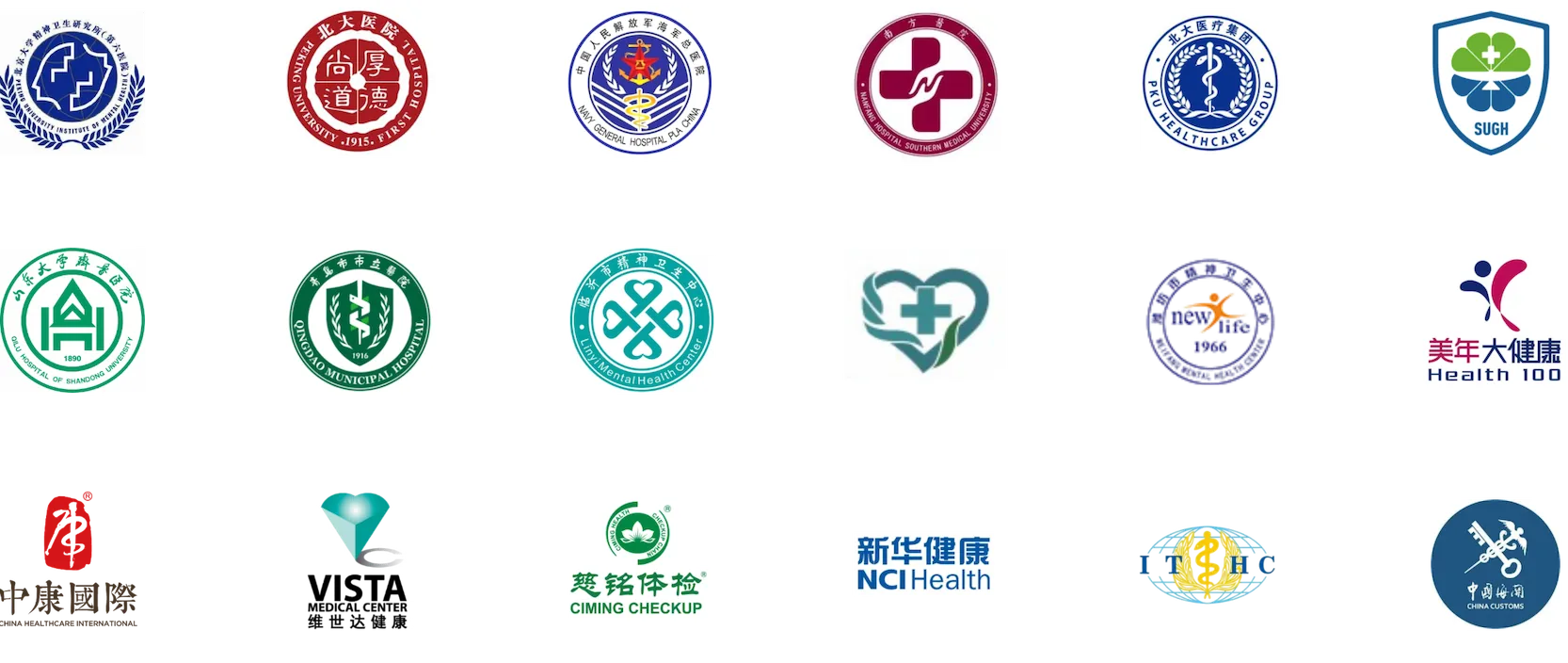 Medical and research partner logos