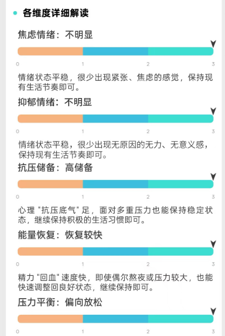 双心健康状态可视化报告界面示意