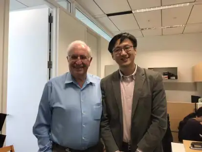 Jun Ji during research training at Stanford